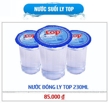 Nước Suối Đóng Ly Top 230ml Với Những Ưu Điểm Đáng Ghi Nhận